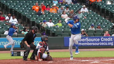 Matt Gorski homers (2) on a line drive to right center field.