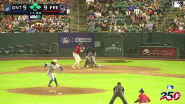 Luis Mendez hit by pitch. Yeiker Reyes scores. Cameron Nelson to 3rd. Roldy Brito to 2nd.