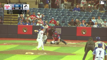 Sam Biller out on a sacrifice fly to left fielder Logan Braunschweig. Daiverson Gutierrez scores.
