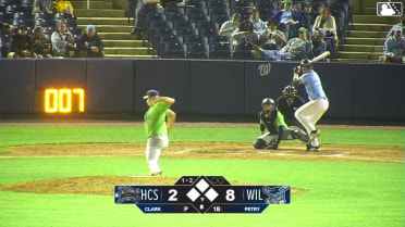 Ethan Petry homers (2) on a fly ball to left center field.