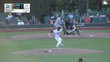 Gavin Cross homers (9) on a fly ball to right center field.