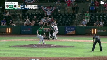 Alberth Palma singles on a ground ball to right fielder Conor Essenburg. Nicandro Aybar scores. Angel Mateo to 2nd.