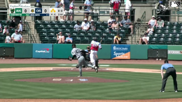 Angel Mateo hit by pitch. Taitn Gray scores. Dean Moss to 3rd. Brody Donay to 2nd.