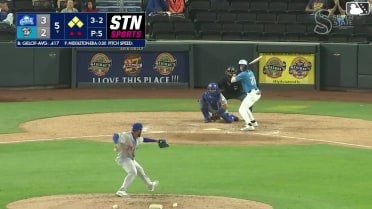 Zack Gelof walks. Junior Perez scores. Bryan Lavastida to 3rd. Michael Stefanic to 2nd.