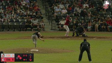 Austin Hendrick homers (6) on a line drive to right center field. Carter Graham scores. Cade Hunter scores.