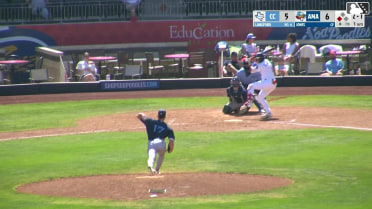 Danny Serretti singles on a fly ball to right fielder Chase Call. Angel Ortiz scores.