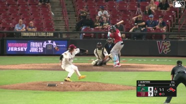 Eduardo Quintero singles on a ground ball to center fielder Braylon Payne. Samuel Munoz scores. Charles Davalan to 2nd.