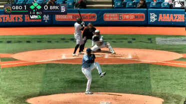 Shalin Polanco walks. Jared Jones scores. Tony Blanco Jr. to 3rd. Easton Carmichael to 2nd.