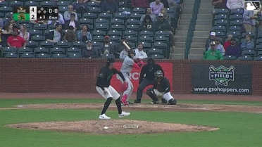 Eric Hartman homers (5) on a line drive to right center field.