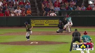 Chase Heath grounds into a double play, shortstop Ryan Jackson to second baseman Wyatt Hoffman to first baseman Albert Fabian. Jon Jon Gazdar out at 2nd. Chase Heath out at 1st.