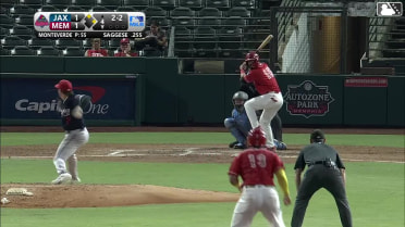 Thomas Saggese homers (10) on a fly ball to left center field. Leo Bernal scores. Nolan Gorman scores.