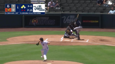 Jacob Lopez In play, run(s) to Blaine Crim