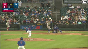 Jay Harry singles on a ground ball to right fielder Kevin Alcántara. Josh Rivera scores.