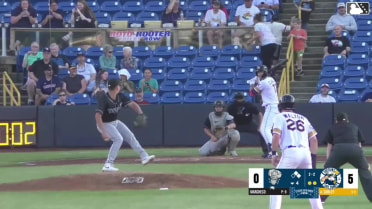 Dean Curley singles on a pop up to right fielder Rodney Green Jr. Aaron Walton scores. Jace LaViolette to 3rd.