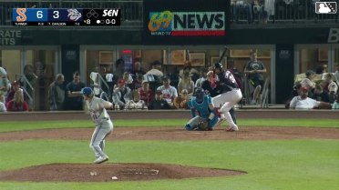 Dylan Carlson homers (5) on a fly ball to left field.