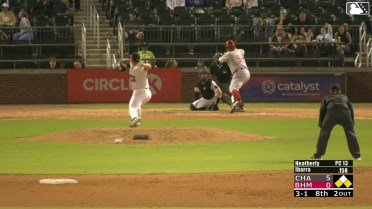 Ruben Ibarra singles on a ground ball to left fielder Wilfred Veras. Leo Balcazar scores. Cam Collier to 2nd.