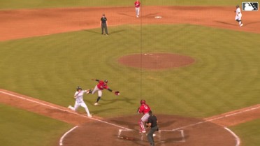 Michael Martinez's nice glove flip 