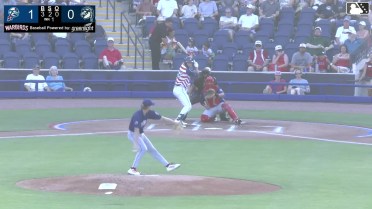 Brady Ebel called out on strikes and Handelfry Encarnacion caught stealing 2nd, catcher Stiven Flores to shortstop Matthew Boughton to catcher Stiven Flores.