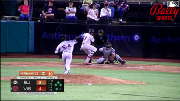 Kayson Cunningham singles on a ground ball to center fielder Andy Polanco. Ivan Luciano scores. Jose Alpuria to 3rd. Enyervert Perez to 2nd.