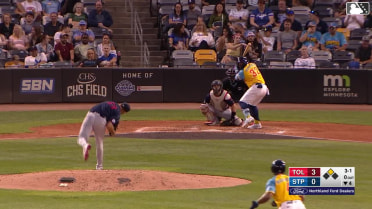 Gabriel Gonzalez singles on a line drive to center fielder Trei Cruz. Emmanuel Rodriguez scores.