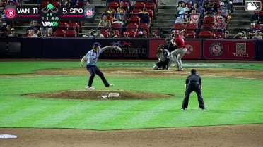 Maddox Latta singles on a line drive to center fielder Tevin Tucker. Peyton Williams scores.