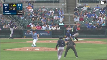Oswaldo Cabrera singles on a line drive to left fielder Brett Bateman. Cole Gabrielson scores. George Lombard Jr. to 3rd. J.C. Escarra to 2nd.