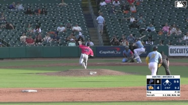 Mac Horvath singles on a ground ball to right fielder Fenwick Trimble. Xavier Isaac scores.