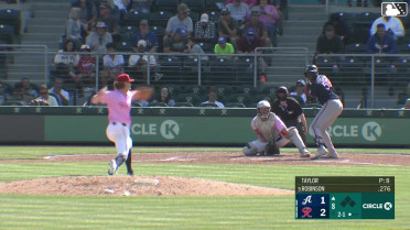 Kristian Robinson homers (12) on a line drive to left center field.