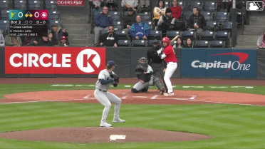 Maddox Latta out on a sacrifice fly to left fielder Anthony Donofrio. Carter Cunningham scores.