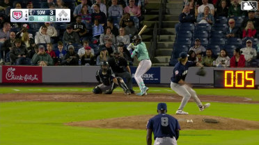 Sabin Ceballos homers (4) on a fly ball to left field.