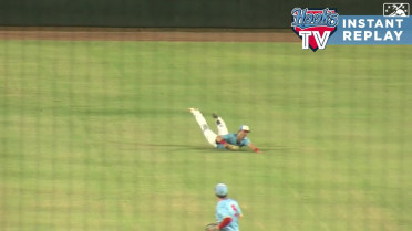 Jacob Melton lays out for incredible catch in center