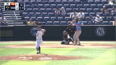 Wehiwa Aloy singles on a ground ball to center fielder Camden Troyer. Leandro Arias scores. Victor Figueroa to 2nd.