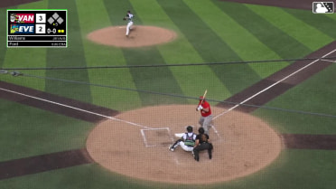 Peyton Williams homers (11) on a fly ball to center field.