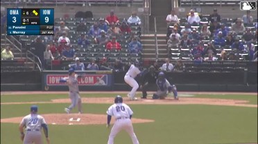 BJ Murray homers (4) on a line drive to center field. Pedro Ramírez scores. Kevin Alcántara scores.
