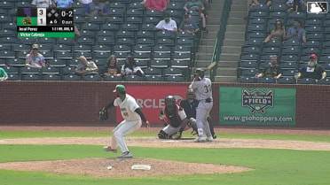 Jeral Perez homers (4) on a fly ball to left center field.