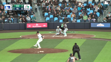 Lisbel Diaz homers (4) on a fly ball to left field. Robert Hipwell scores.