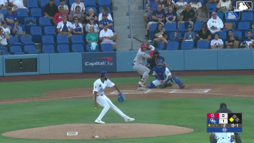 Lucas Ramirez out on a sacrifice fly to center fielder Kyeler Thompson. Jeffery Heard scores.