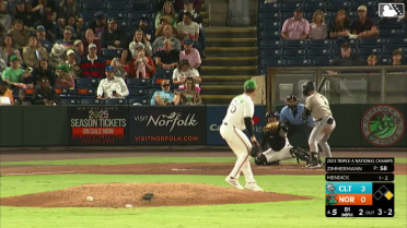 Bruce Zimmerman notches his eight strikeout