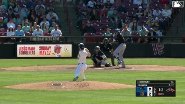 Asbel Gonzalez homers (3) on a fly ball to left field. Angel Acosta scores.