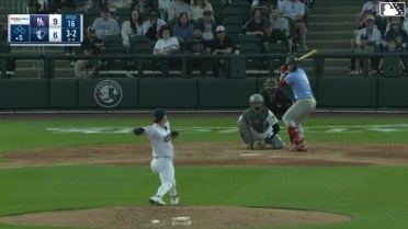 Nick Goodwin homers (5) on a fly ball to left center field.