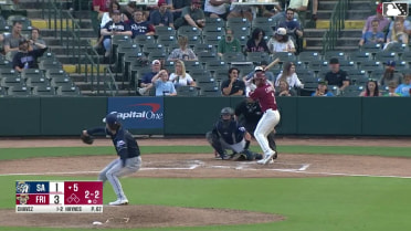 Frainyer Chavez homers (6) on a fly ball to right center field.