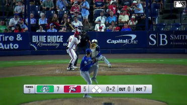 Alex Binelas homers (14) on a fly ball to left center field.
