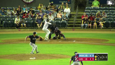 Charlie Pagliarini singles on a sharp line drive to center fielder Maddux Houghton. Lazaro Montes scores.