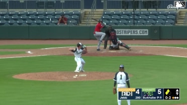 Mitch Jebb out on a sacrifice fly to left fielder Luke Williams. Tyler Callihan scores. Nick Cimillo to 3rd.