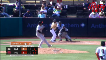 Kayson Cunningham singles on a sharp line drive to right fielder Jose Astudillo. Ivan Luciano scores. Jose Alpuria to 3rd. Kayson Cunningham to 2nd.