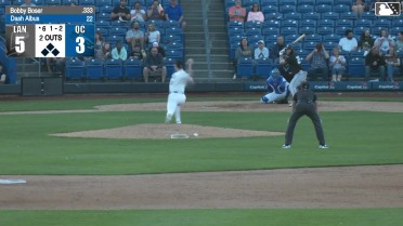 Bobby Boser homers (2) on a fly ball to left center field. Justin Riemer scores.