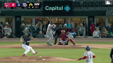 Ismael Munguia walks. Rafael Lantigua scores. Carlos Mendoza to 3rd. Ryan McCarty to 2nd.