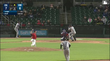 Kody Huff doubles (6) on a fly ball to right fielder Kevin Alcántara. Cooper Ingle scores.