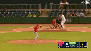 Adam Zebrowski homers (3) on a fly ball to left center field. Tristin English scores.