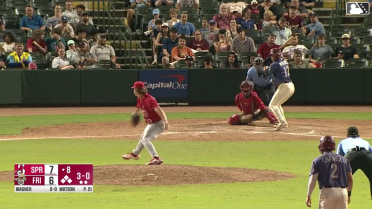 Wyatt Langford walks. Orlando Martinez scores. Frainyer Chavez to 3rd. Corey Joyce to 2nd.